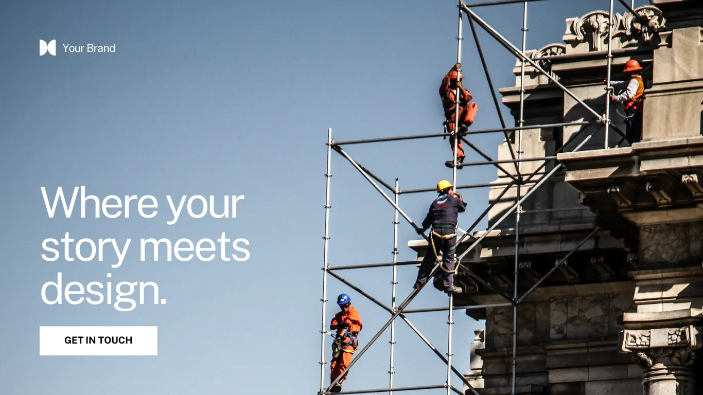 Sample landing page design